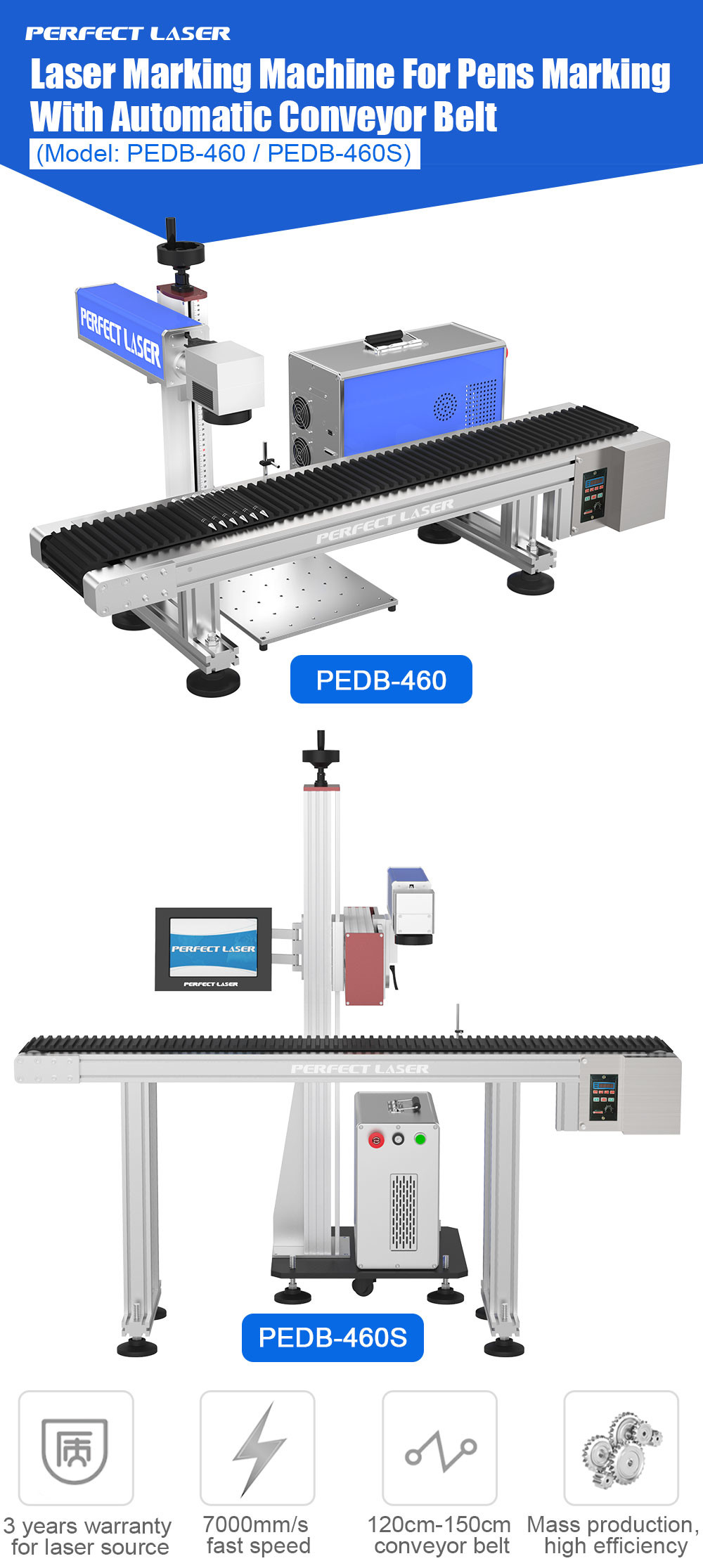 Floor-standing Laser Marking Machine For Metal Marking Pens With Trademarks Numbers Codes Designs And Pictures