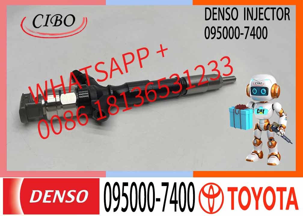 High Pressure Common Rail Injector 23670-30220 23670-30280 23670-39185 095000-7400 Is Suitable for 1KD-FTV 2KD Engine Toyota