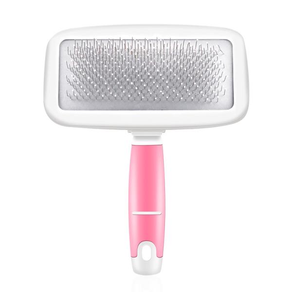 Anti - Rust Pet Hair Brush / Dog Dematting Tool Rotatable Waterproof Easy Clean