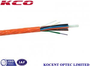 China 12 Core Optical Fiber Cable Single Mode PE Material For Indoor / Outdoor on sale