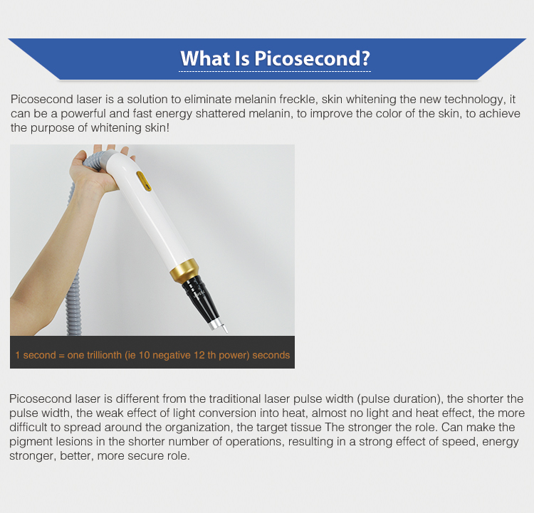 2000W Picosecond Laser Tattoo Removal Machine Q Switched Nd Yag Skin Rejuvenation