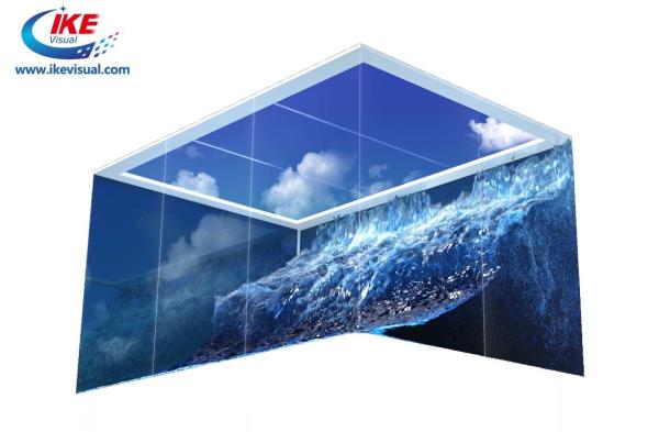 Advertising Naked Eye 3D LED Display 90 Degree P6 Full Color Outdoor LED TV