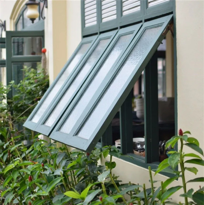 Customizable Production Folding Screen Thermal Break Aluminium Awning Windows for Apartment