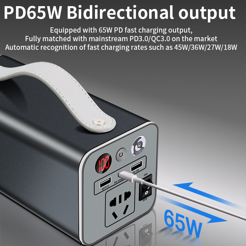 Energy Storage Outdoor Power Bank Portable OEM 300W AC 110V/220V