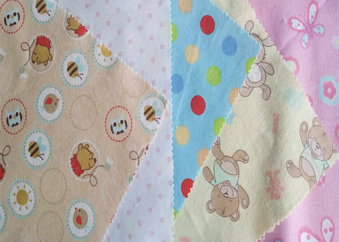 Children Clothes Material 3000m 150gsm Cotton Flannel Cloth