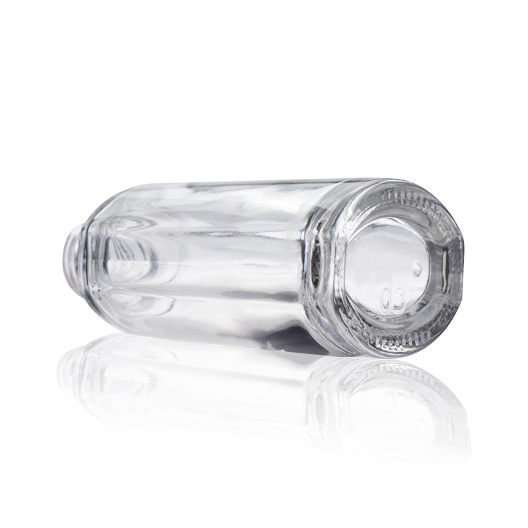 Luxury Cosmetic Packaging 40ML Glass Bottle Foundation Bottle With Gold Pump For Makeup
