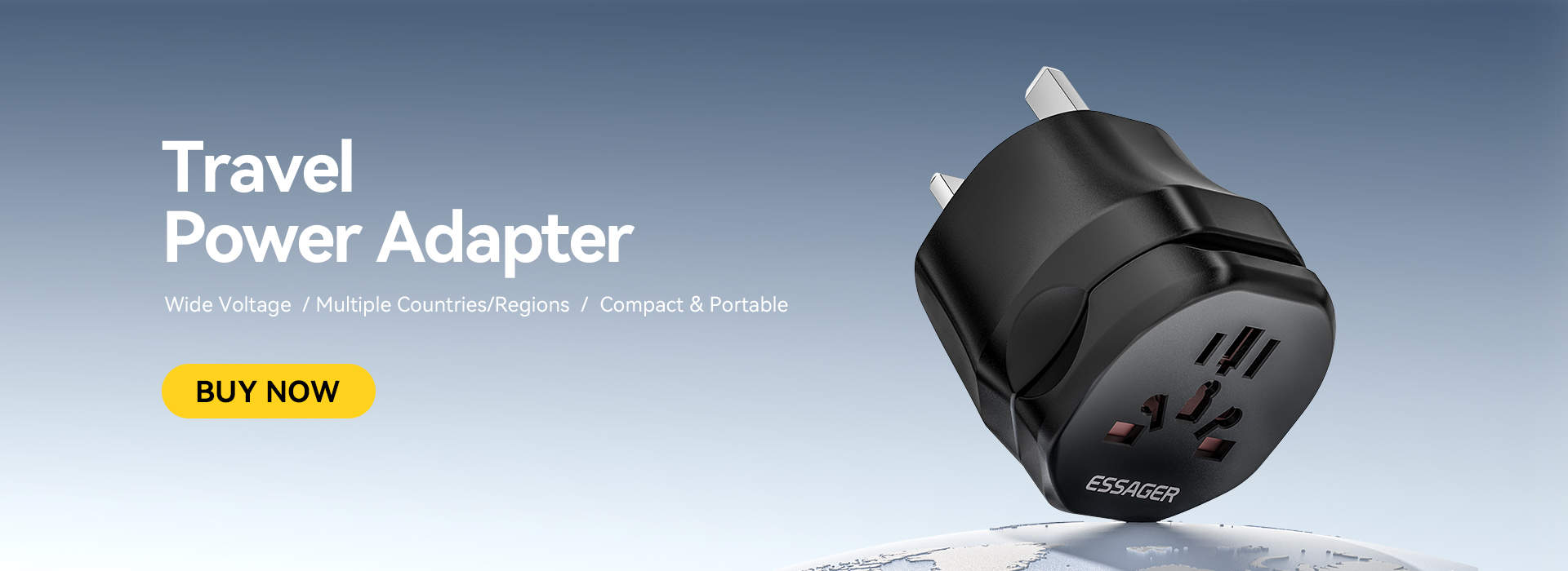 ESSAGER WL-033-WL-09 Series EU UK to Universal UK to EU Travel Power Adapter