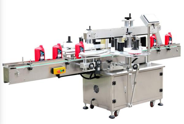 Automatic Pet Glass Cosmetic Syrup Adhesive Labeling Machine For Round Bottle