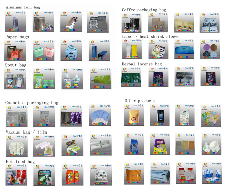 Take away customized drinking bag clear plastic zipper pouch