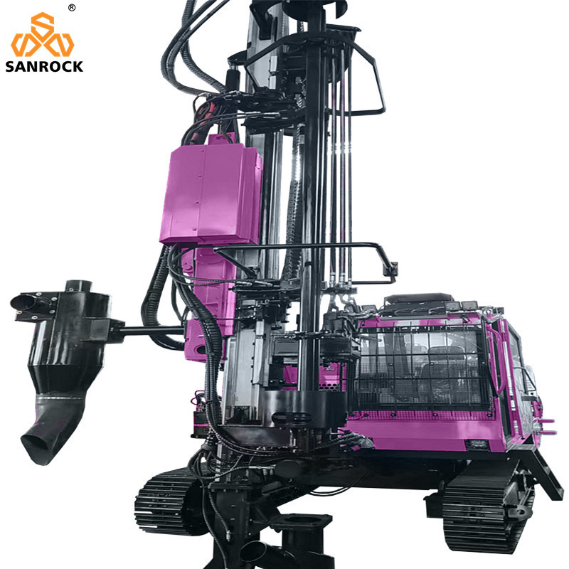 Hydraulic Drilling Rig Mining DTH Drilling Machine Working Pressure 20 Bar Crawler Drilling Rig