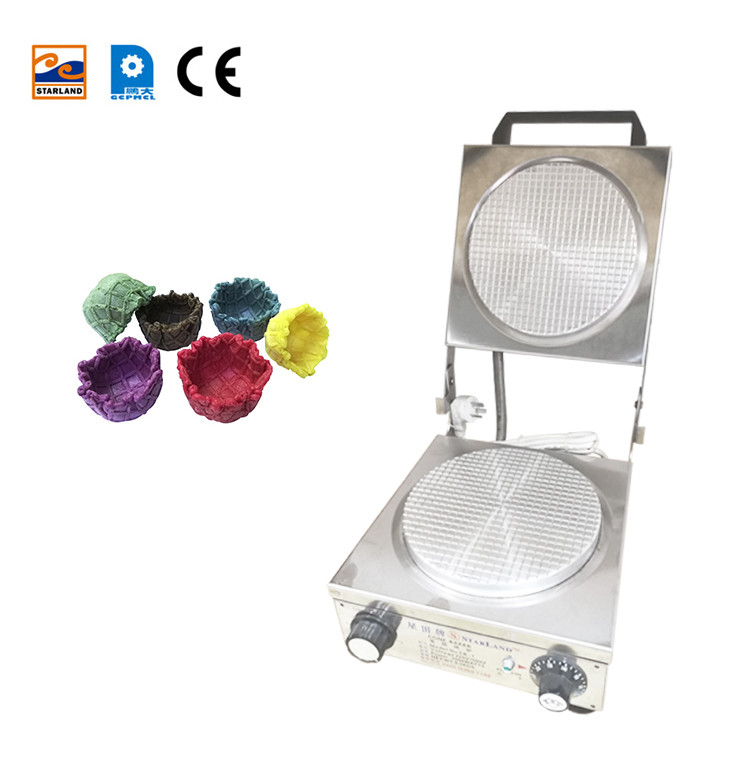 Electric Waffle Ice Cream Cone Making Machine For Restaurant