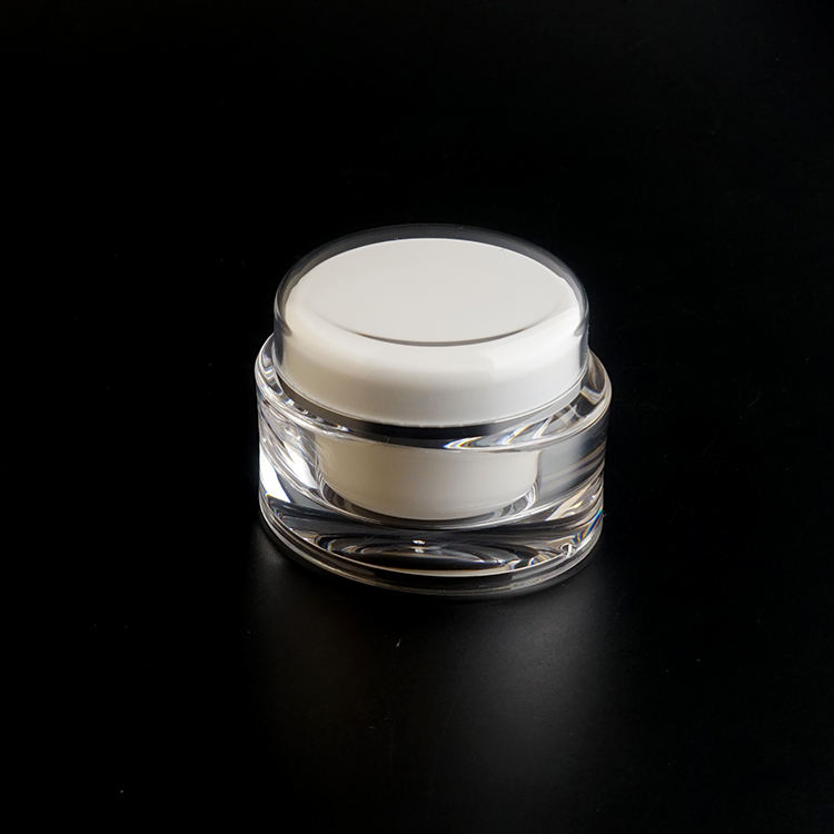 ABS 20g Acrylic Irregular Cosmetic Cream Jars Custom Plastic Packaging With Lids