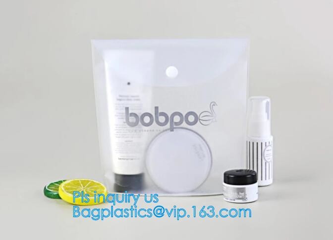 PVC Makeup bag Organiser Black Frosted translucence plastic pvc bag transparent bag, korean cosmetic bag makeup, handle