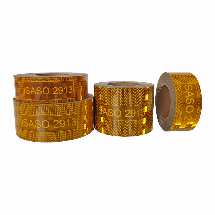 Conspicuous SASO 2913 Reflective Tape Radium Tape Roll Yellow