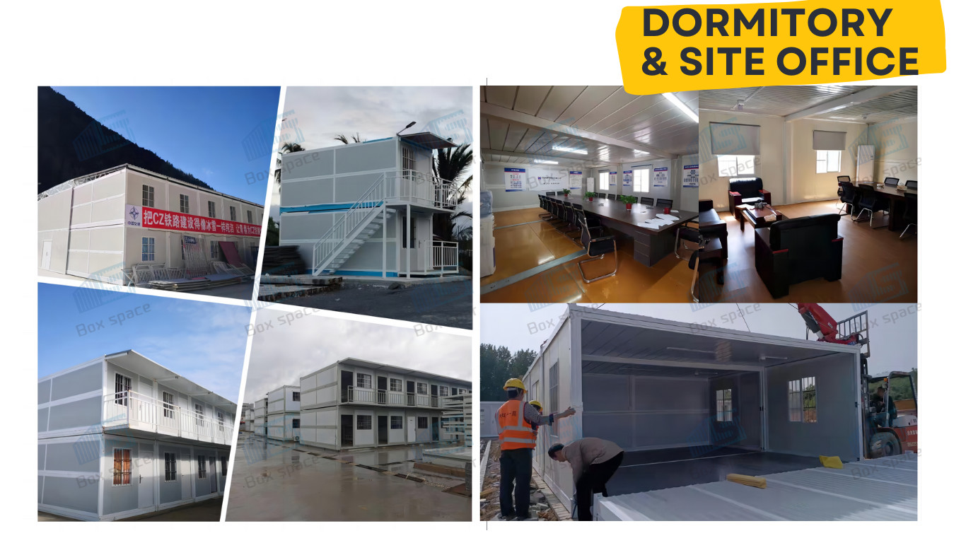 Temporary Fold Out Container Homes , 20ft Prefab Tiny Flat Pack Container Homes