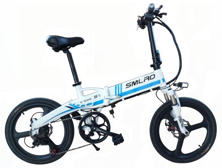 Lightweight 20 Inch Electric Bike 48V 350W Folding Type CE Certification