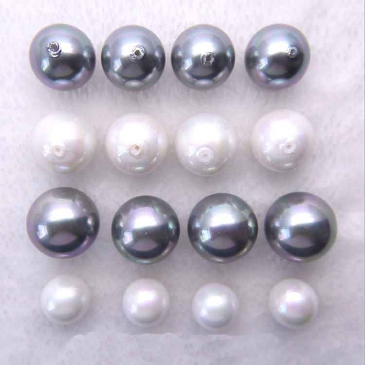 Wholesale High Quality Round Shape Half Hole Shell Pearl Loose Bead for DIY Handcraft