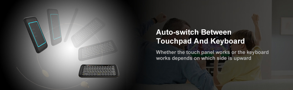 H20 Multimedia Ergonomics Touch Pad Keyboard Dual Size Backlight 2.4Ghz keyboard For Android Windows