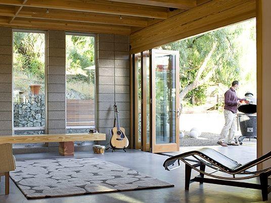 Aluminum insulated concertina folding storm door, Sliding Interior door Movable