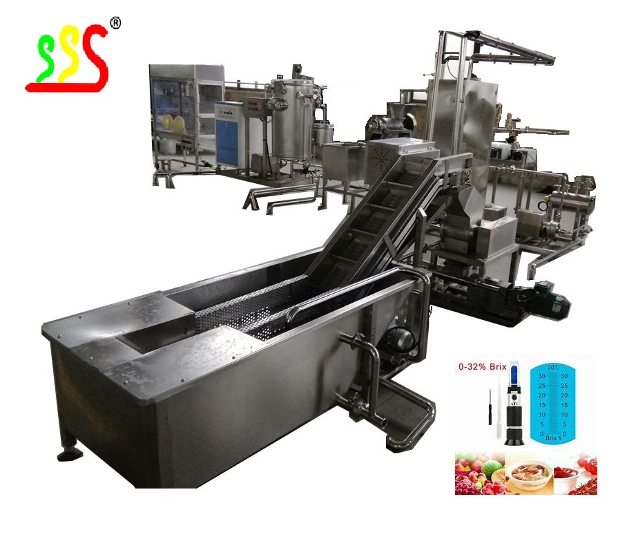 Stainless Steel Food Grade Apple Puree Production Line for Middle Asia