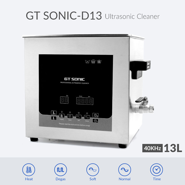 13L Heated Ultrasonic Cleaner 300W Ultrasonic Power With Basket