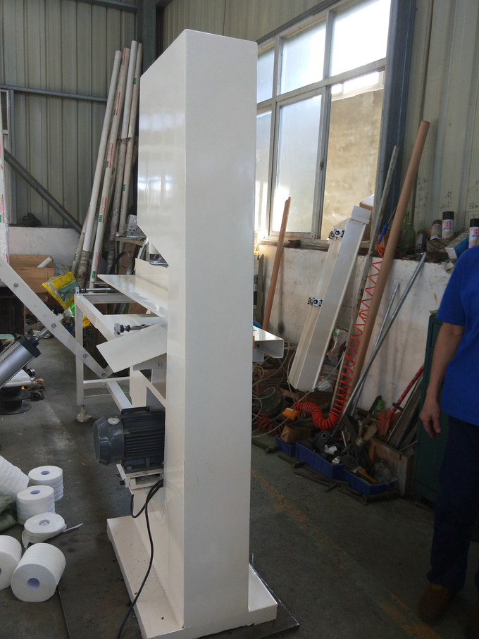 Small Tissue Paper Roll Band Saw Cutting Machine 2.2KW Toilet Roll Cutting Machine Industrial
