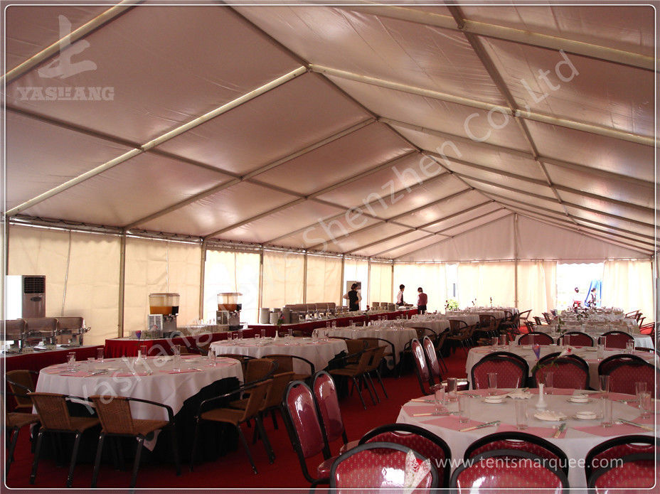 Large Buffet Waterproof Party Tents For Hire 10X30 Temporary Aluminium Frame Marquee
