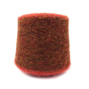 Mixed Wool Brushed Yarn Kid Mohair Wool Blended Boucle Loop Yarn For 5G 7G
