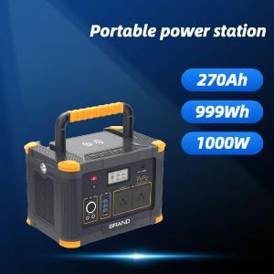  999wh Portable Solar Generator Power Station Lithium LiFePO4 Battery 500W 1000W Manufactures