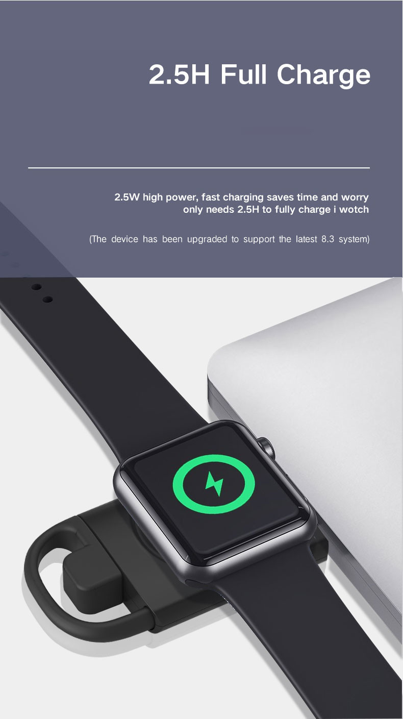 Apple Watch Wireless Magnetic Charger 5V Lightweight 0.8 Ounces White Color