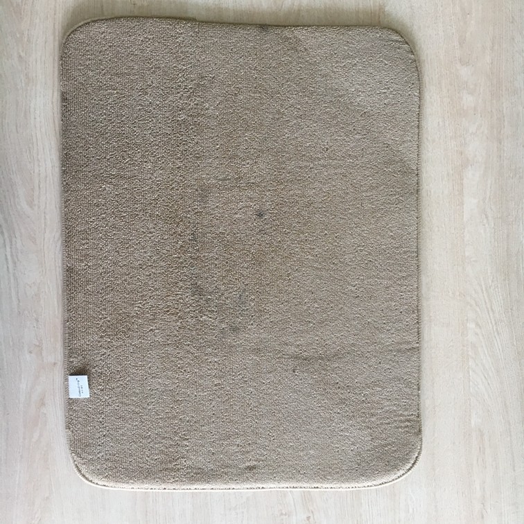 Sinlge packed 1pc Microfiber printeted water absorb dish mat kitchen water pad with grid patten