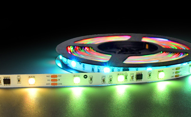External IC RGB SMD 5050 LED Strip Light Remote Control For Bar KTV Atmosphere Light
