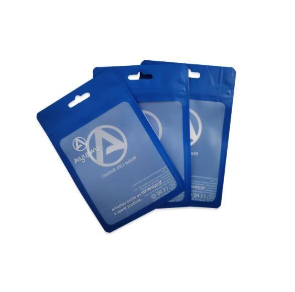 PE PET Matte Consumer Electronics Packaging Custom Logo For Cable Earphone