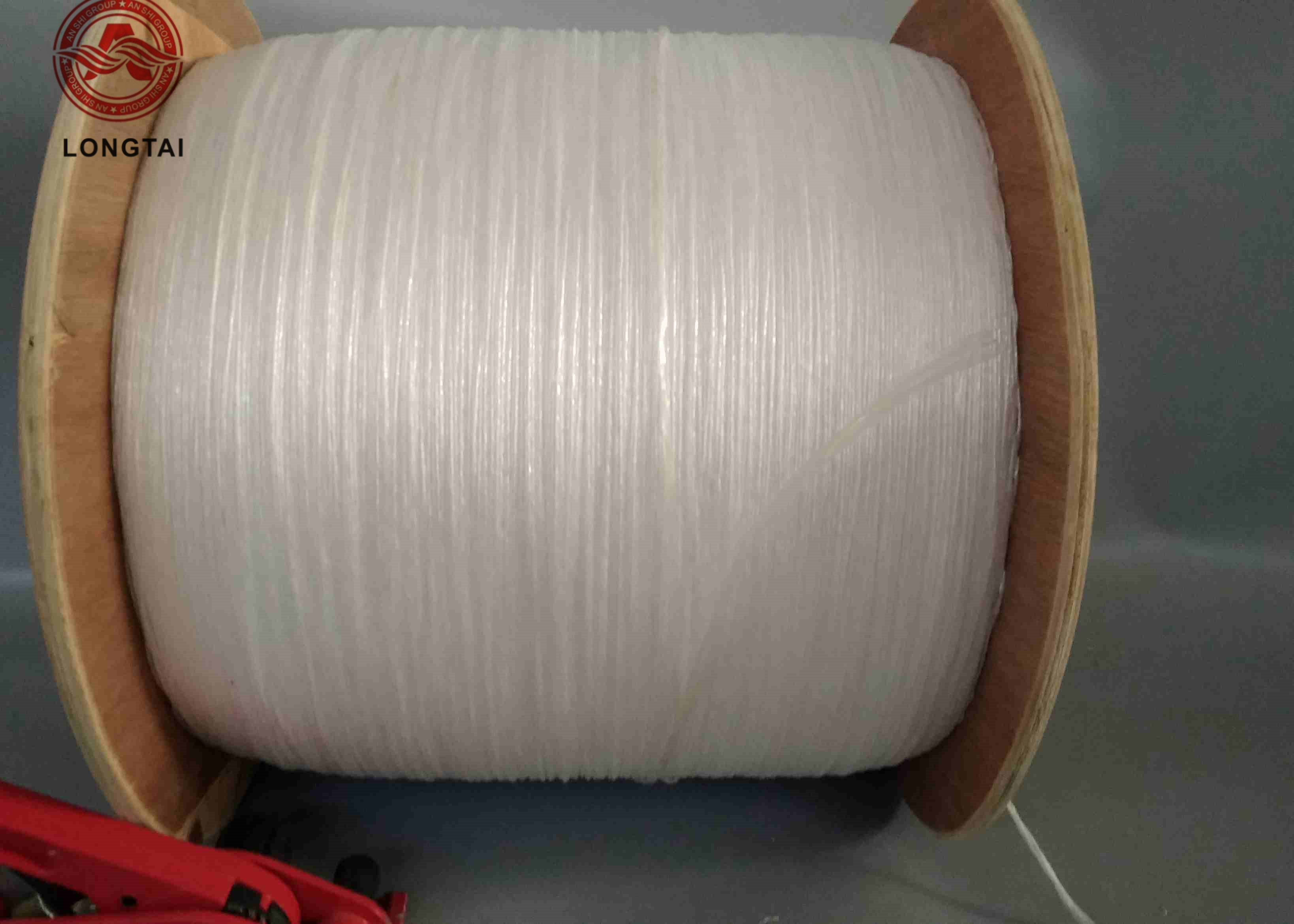 White Twisted Fibrillated PP Filler Yarn 1mm - 10mm Soft for Cable and Wire Filling