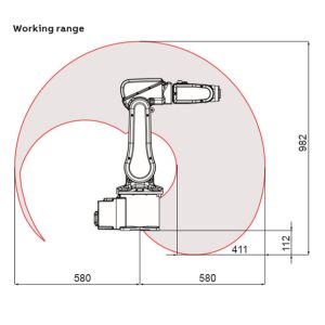 ABB IRB 120 Mini 6 Axis Robot Arm With IRC5 Compact Controller For Picking And