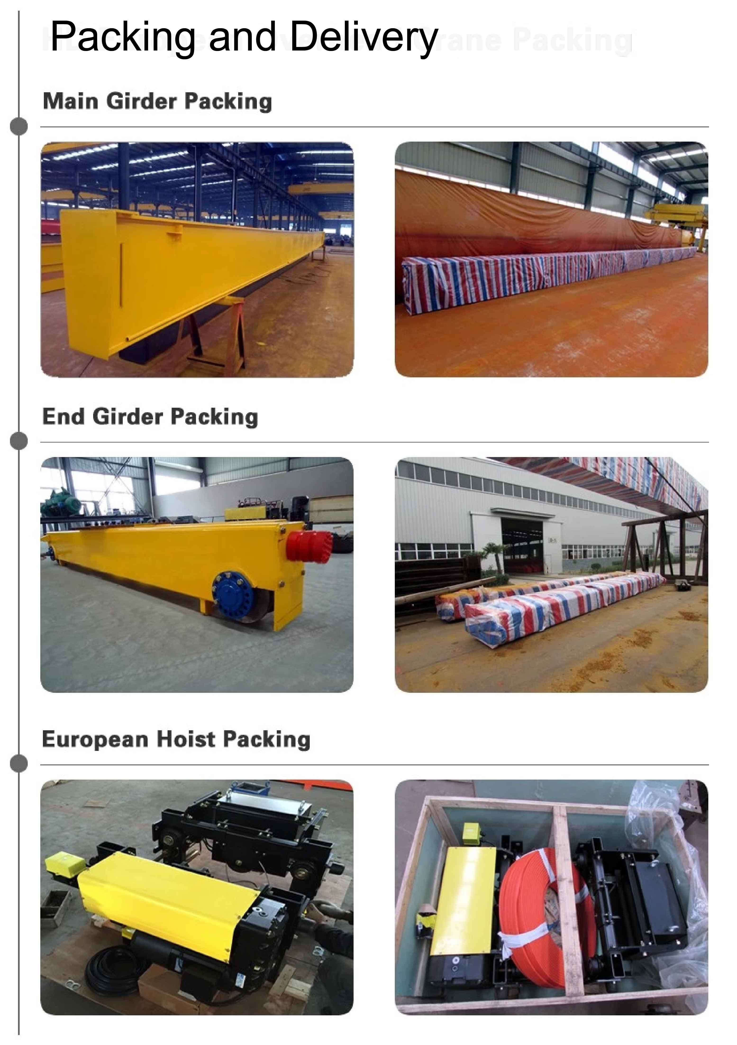 Single girder overhead crane with material hoist lift