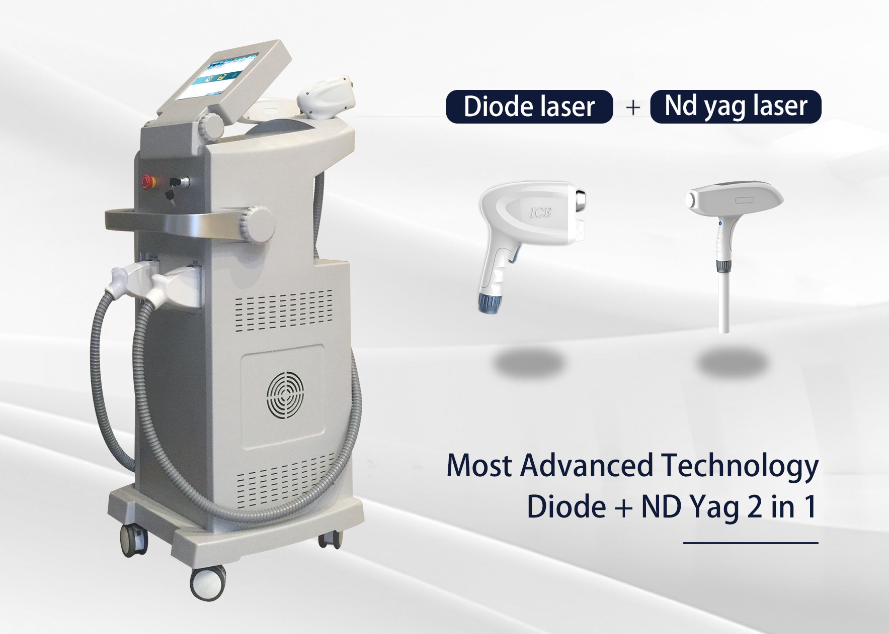 Multifunctional Body Laser Hair Removal Device , Commercial Laser Hair Removal Machine With Display