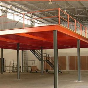 Prefab Modular Metal Mezzanine Platform Customized Warehouse Steel Mezzanine