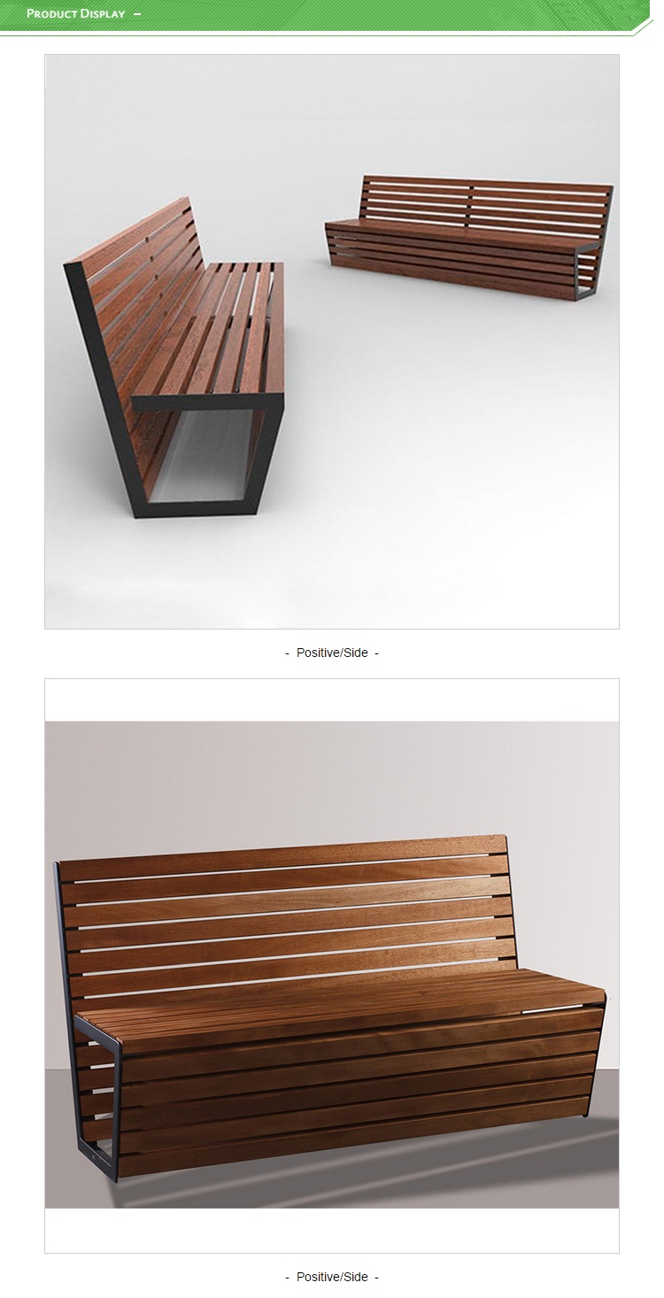Commercial EN 840 Certificate Cast Iron And Wood Garden Bench