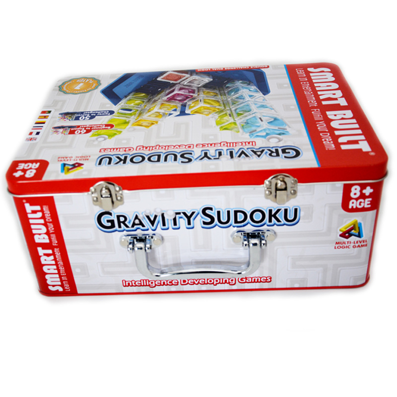 Antirust Decorative Tin Boxes With Lids , Lockable rectangular hinged tin containers