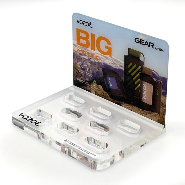 Custom Assembled Plexiglas Counter-top Display Acrylic Display Stands for