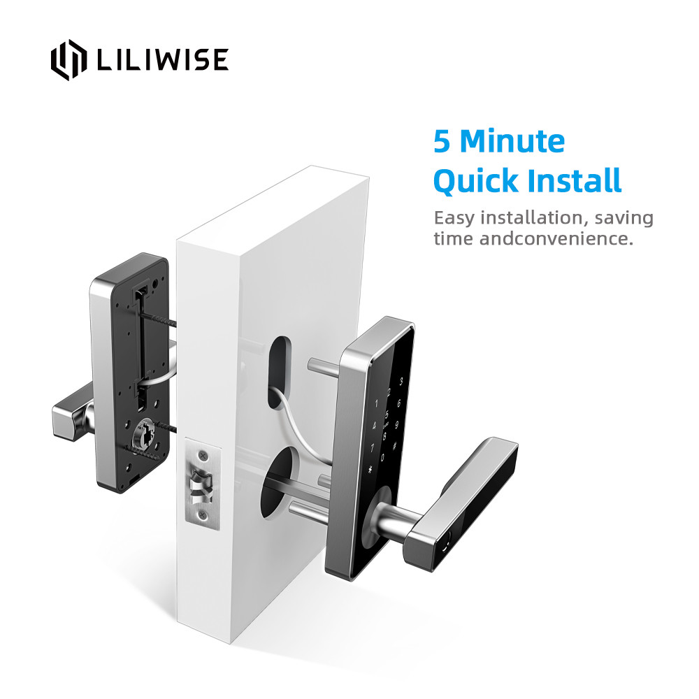 Smart Code Door Lock Wireless Fingerprint Digital Touch Screen Code Password Intelligent Gate Door Locks
