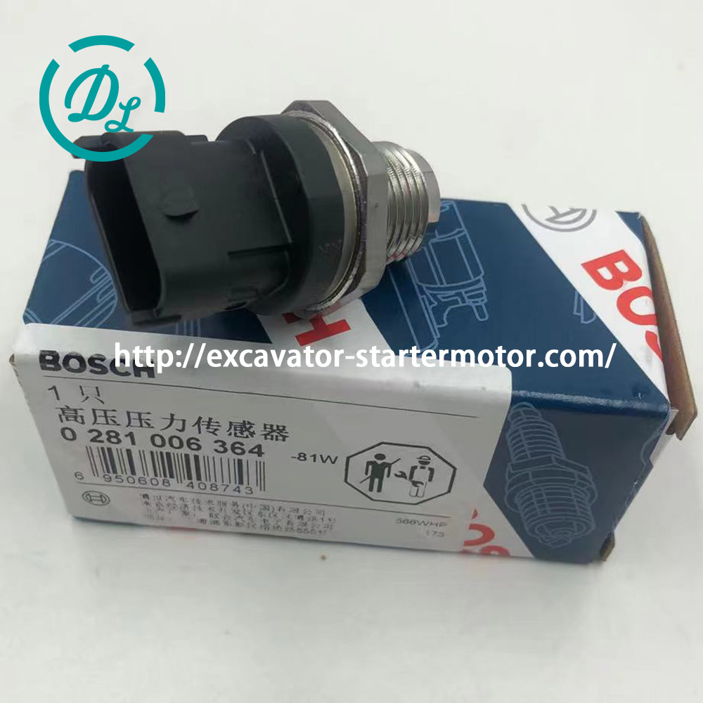 Engine Parts Fuel Pressure Sensor 0281002364 0281006364 6D107 Engine