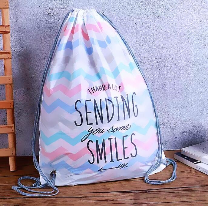 Cheap Digital Printing 100D Polyester Bag 30x45cm Any Logo Custom Drawstring Backpack,Waterpoof Most Popular Hot sale Pr
