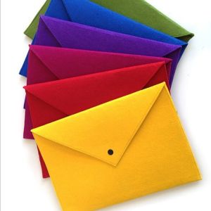File Folders- Felt Folder Expanding File Folder Paper Envelope A4 Folders With