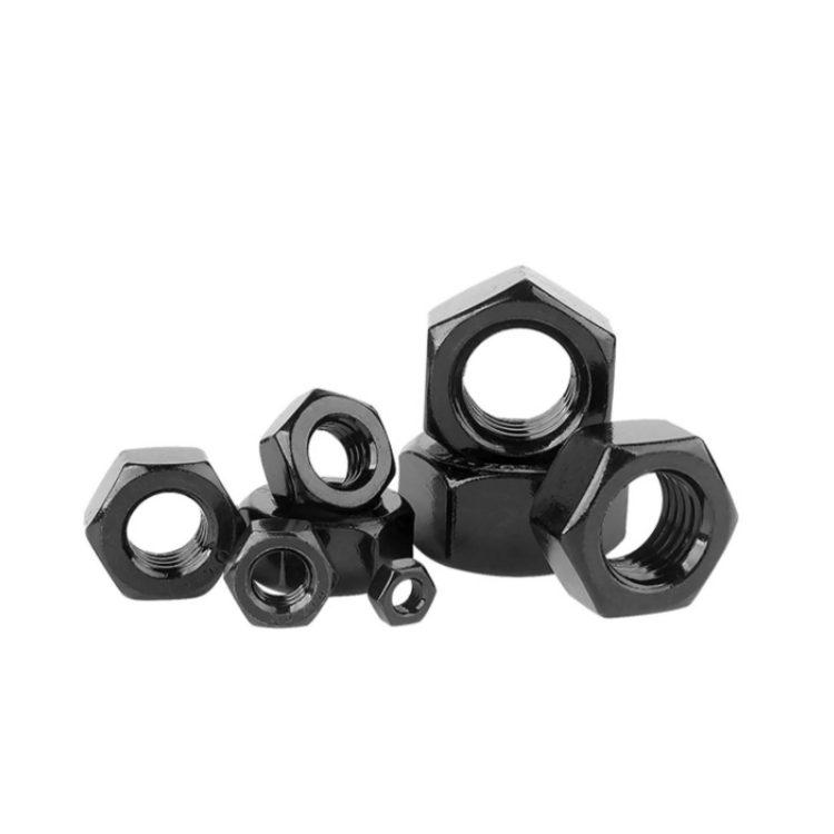 Din934 Metric Ss304 Hex Nuts M3 M4 M6 M8 M10 M12 Galvanized Black White Blue