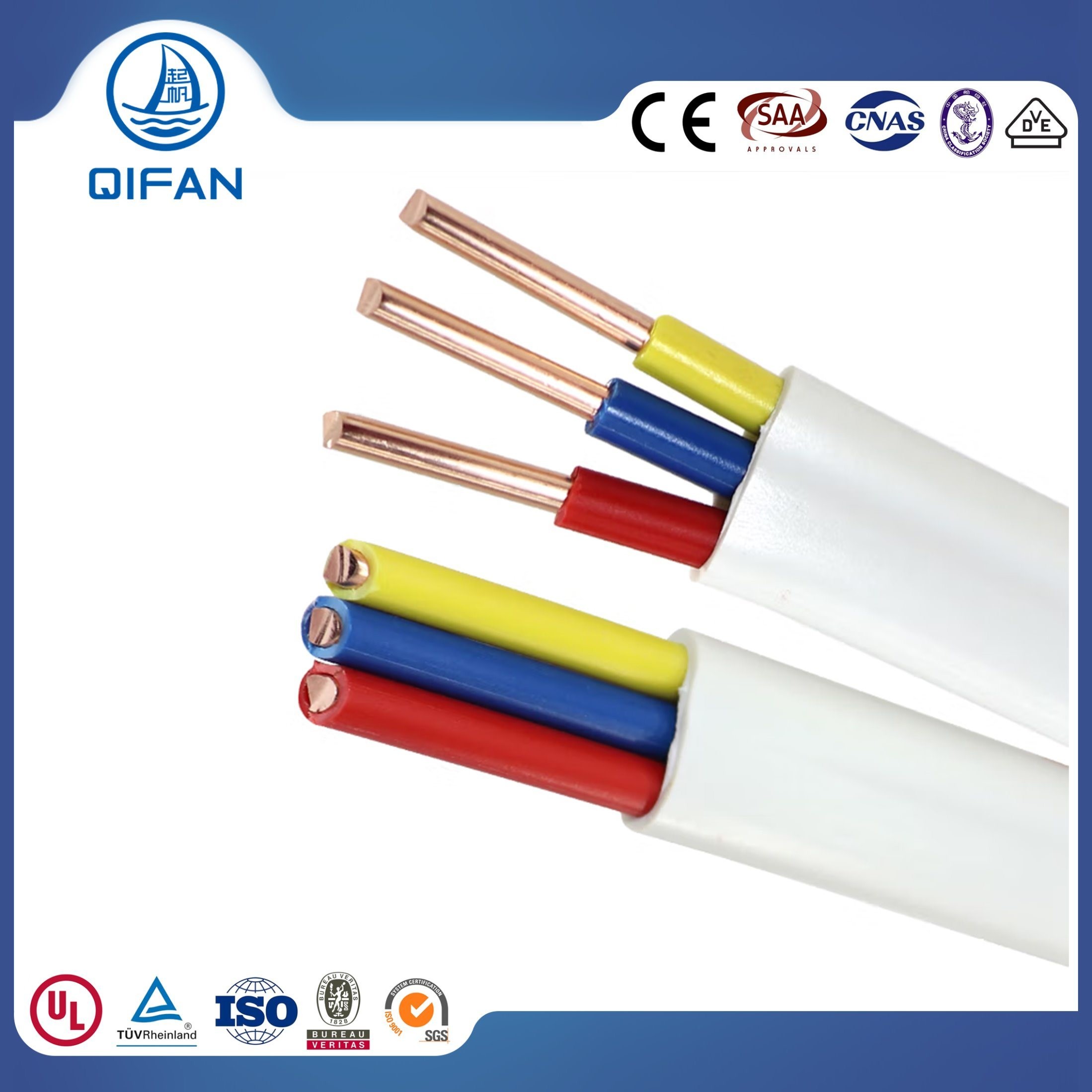 Building Wire Cable Multicore Wire H03VV-F H05VV-F Rvv Flexible Cable