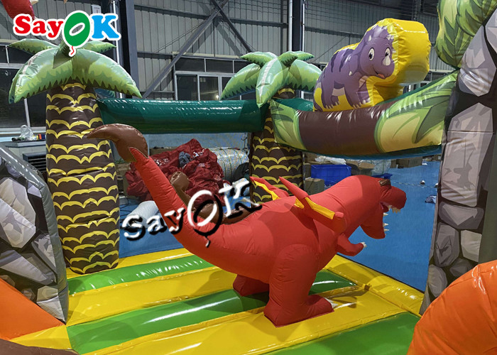 Jurassic Themed Dinosaur Animals Inflatable Bounce Castle 1000D
