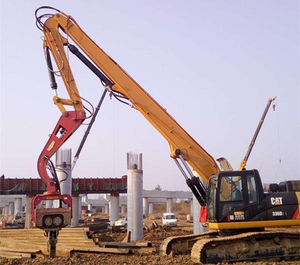 Manufacturer PC240 Excavator Boom Pile Driving Arm For ZX200 CAT325 Komatsu