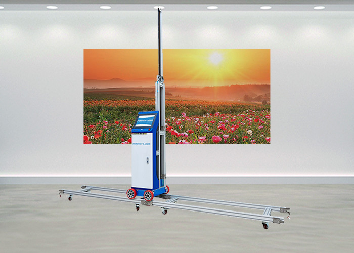 Automatic LCD Control Vertical Wall Inkjet Printing Machine For Glass Ceramic Tiles Wood White Wall
